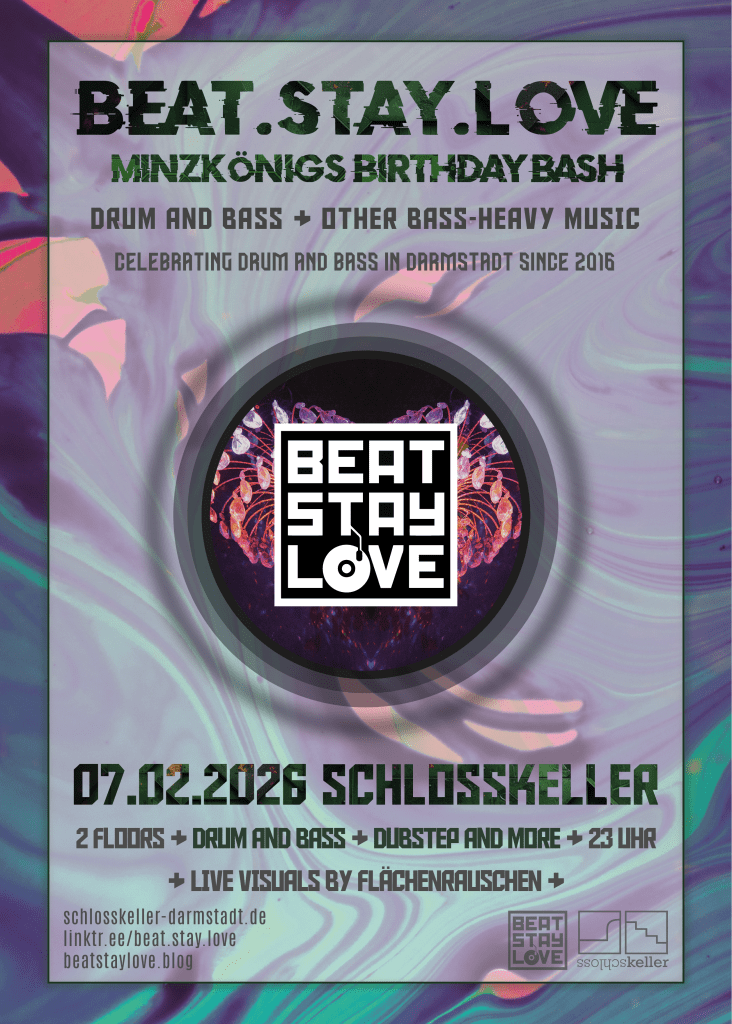 07.02.2026: Beat.Stay.Love im Schlosskeller (Minzkönigs Birthday&nbsp;Bash)